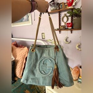 Gucci Soho Denim Tote Bag